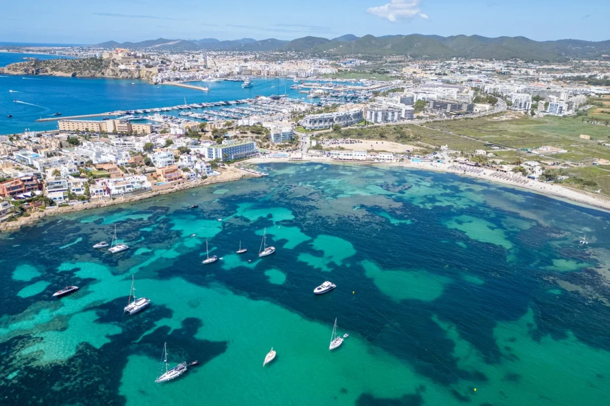 Talamanca beach aerial picture
